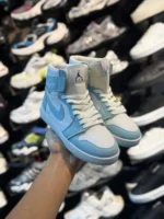 کتونی جردن وان ساقدار سفيد آبی - Image 5