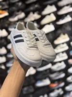 کفش ونس زنانه کيتی سفيد سرمه ای - Image 5