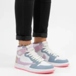 کتونی ترويس ساقدار صورتی