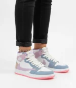 کتونی ترويس ساقدار صورتی