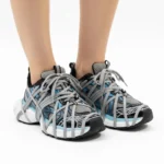 کتونی اسپايدری زنانه مشکی آبی