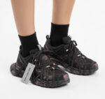 کتوني اسپايدری زنانه مشکی صورتی