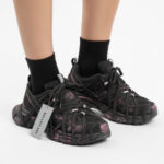 کتوني اسپايدری زنانه مشکی صورتی