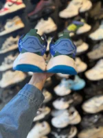 کتونی مردانه ديلاکس اديداس آبی سبز - Image 5