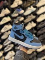 کتونی مردانه جردن وان ساقدار مشکی آبی - Image 4