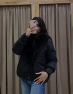 کاپشن زنانه وارداتی خزدار - Image 10