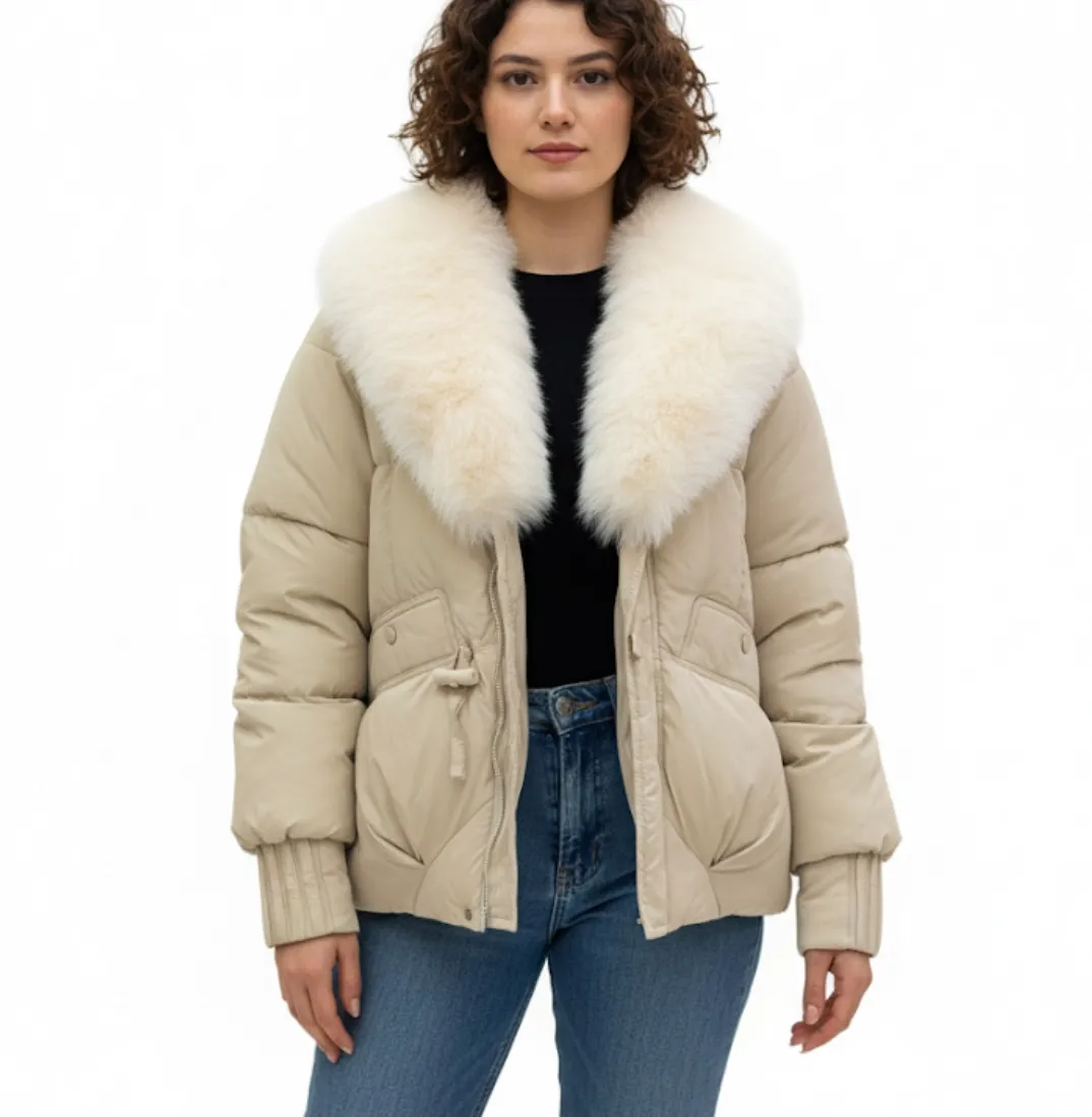 IMG_2951-1 کاپشن زنانه وارداتی خزدار - Image 1