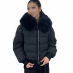 کاپشن زنانه وارداتی کوتاه خزدار