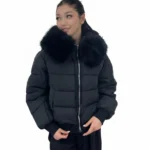 کاپشن زنانه وارداتی کوتاه خزدار