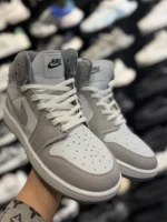 کتونی ساقدار جردن وان سفيد طوسی - Image 4