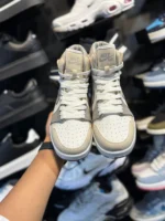 کتانی زنانه جردن وان ساقدار طوسی آبی - Image 2