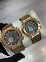 ساعت هابلوت زنانه بند چرم عسلی - Image 2