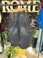 شلوارک بگ شش جيب ذغالی - Image 3