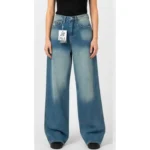 شلوار نيم بگ تينت کمردار30193E1