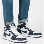 کتونی ساقدار جردن وان سفيد سرمه ای