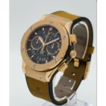 ساعت هابلوت زنانه بند چرم عسلی