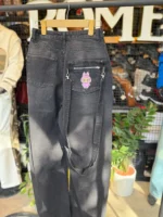 شلوار فول بگ ذغالی کيف چسبي لبوبو - Image 2