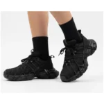 کتونی اسپايدری زنانه مشکی نقره ای