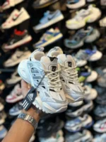 کتونی ديلاکس زنانه سفيد طوسی - Image 3