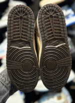 کتونی ترويس ساقدار کرم قهوه ای - Image 3