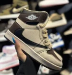 کتونی ترويس ساقدار کرم قهوه ای - Image 4