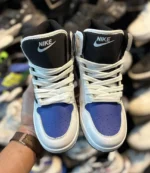 کتونی زنانه ترويس ساقدار سفيد آبی - Image 4