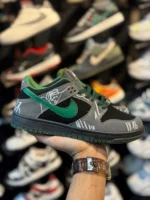 کتونی نايک اس بی مشکی سبز - Image 4