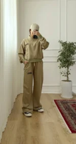 ست دخترانه دورس نيم زيپ شلوار بروکلين - Image 5