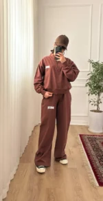 ست دخترانه دورس نيم زيپ شلوار بروکلين - Image 6