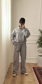 ست دخترانه دورس نيم زيپ شلوار بروکلين - Image 7