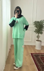 ست دخترانه دورس شلوار لبوبو - Image 3