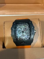 ساعت اسپرت طرح ريچارد نارنجی - Image 2