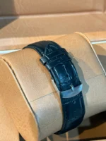 ساعت طرح رمانسون مردانه مشکی صفحه سفيد - Image 3