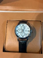 ساعت طرح رمانسون زنانه مشکی صفحه سفيد - Image 2