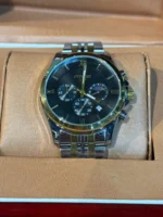 ساعت استيل طرح سيتيزن مردانه نقره اي طلايی - Image 2