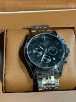 ساعت طرح سيتيزن مردانه نقره ای صفحه مشکی - Image 3