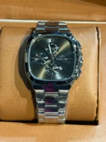 ساعت طرح الگانس مردانه نقره ای - Image 3