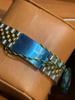 ساعت استيل زنانه طرح رولکس نقره ای طلايی - Image 3