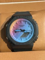 ساعت طرح2100 جی شاک مشکی صفحه رنگی - Image 3