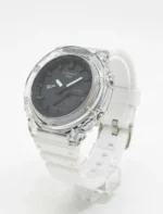 ساعت طرح جی شاک 2100 صفحه شفاف سفيد