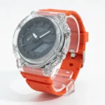 ساعت طرح جی شاک 2100 صفحه شفاف قرمز