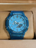 ساعت جی شاک2100 آبی شفاف - Image 2