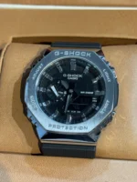 ساعت جی شاک2100مشکی صفحه استيل - Image 3