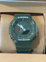 ساعت جی شاک2100سبز صفحه رنگی - Image 2