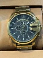 ساعت مردانه ديزل طلايی - Image 3