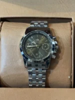 ساعت زنانه الگانس نقره ای صفحه مشکی - Image 3