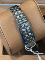 ساعت زنانه الگانس نقره ای صفحه مشکی - Image 2