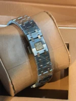 ساعتAP کرنو نقره ای رزگلد صفحه سبز مردانه - Image 2