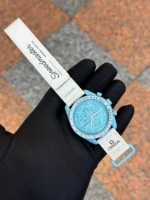 ساعت مچی امگا سواچ سفيدآبی - Image 2