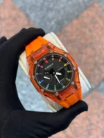 ساعت جی شاک2100صفحه شفاف نارنجی - Image 3